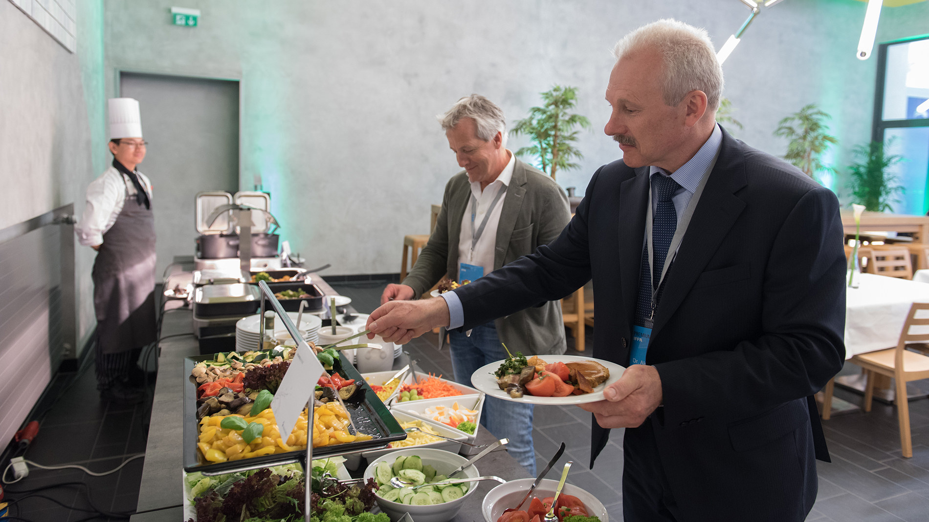 Buffet in der Premium-Lounge