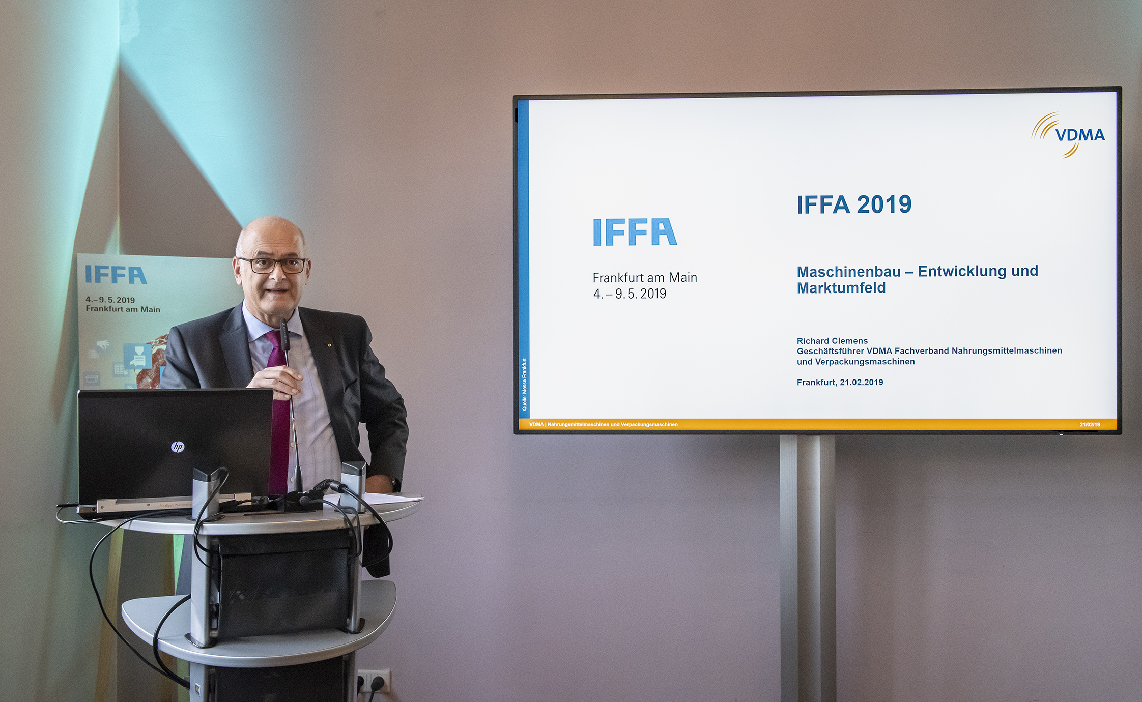Richard Clemens, Geschäftsführer VDMA Fachverband Nahrungsmittelmaschinen und Verpackungsmaschinen
