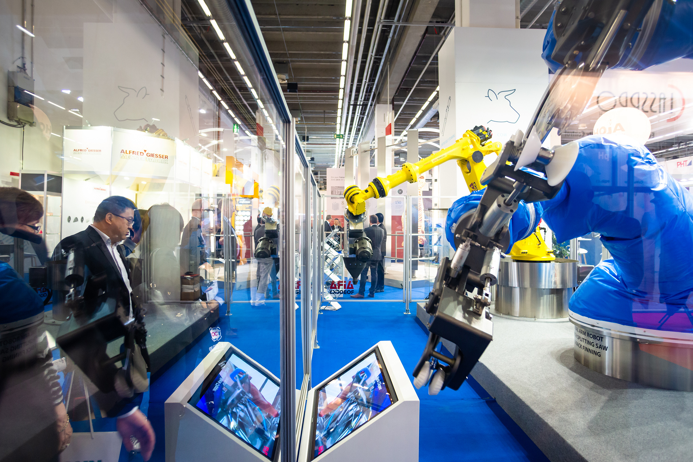 IFFA: Vollautomatisierte Lösungen unter Einsatz von Robotertechnik werden künftig die Produktion in der Fleisch- und Proteinverarbeitung prägen. Quelle: Messe Frankfurt Exhibition
