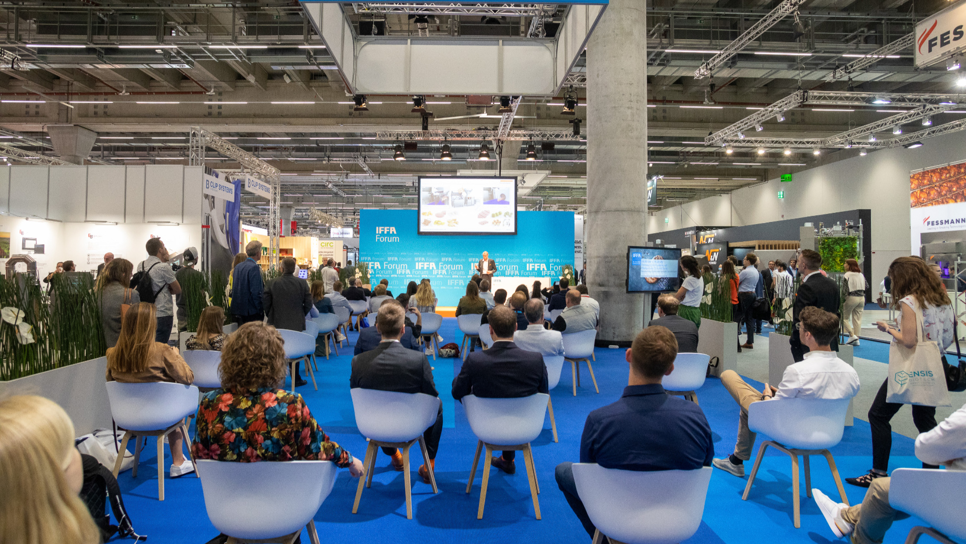 Audience at a presentation during the IFFA